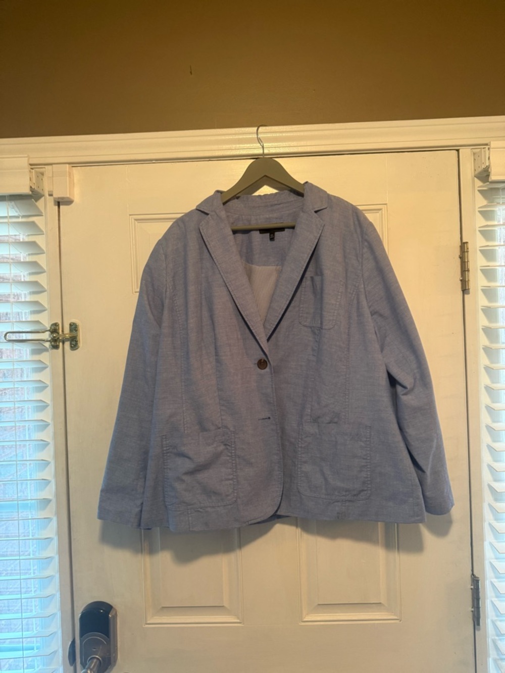 Talbots Light Blue Casual Blazer Jacket